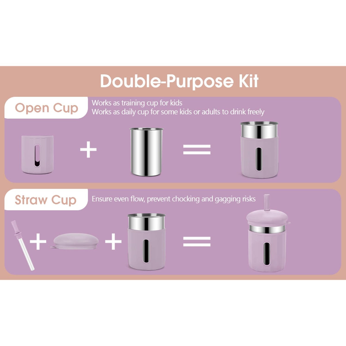 Kids Cups with Straws and Lids