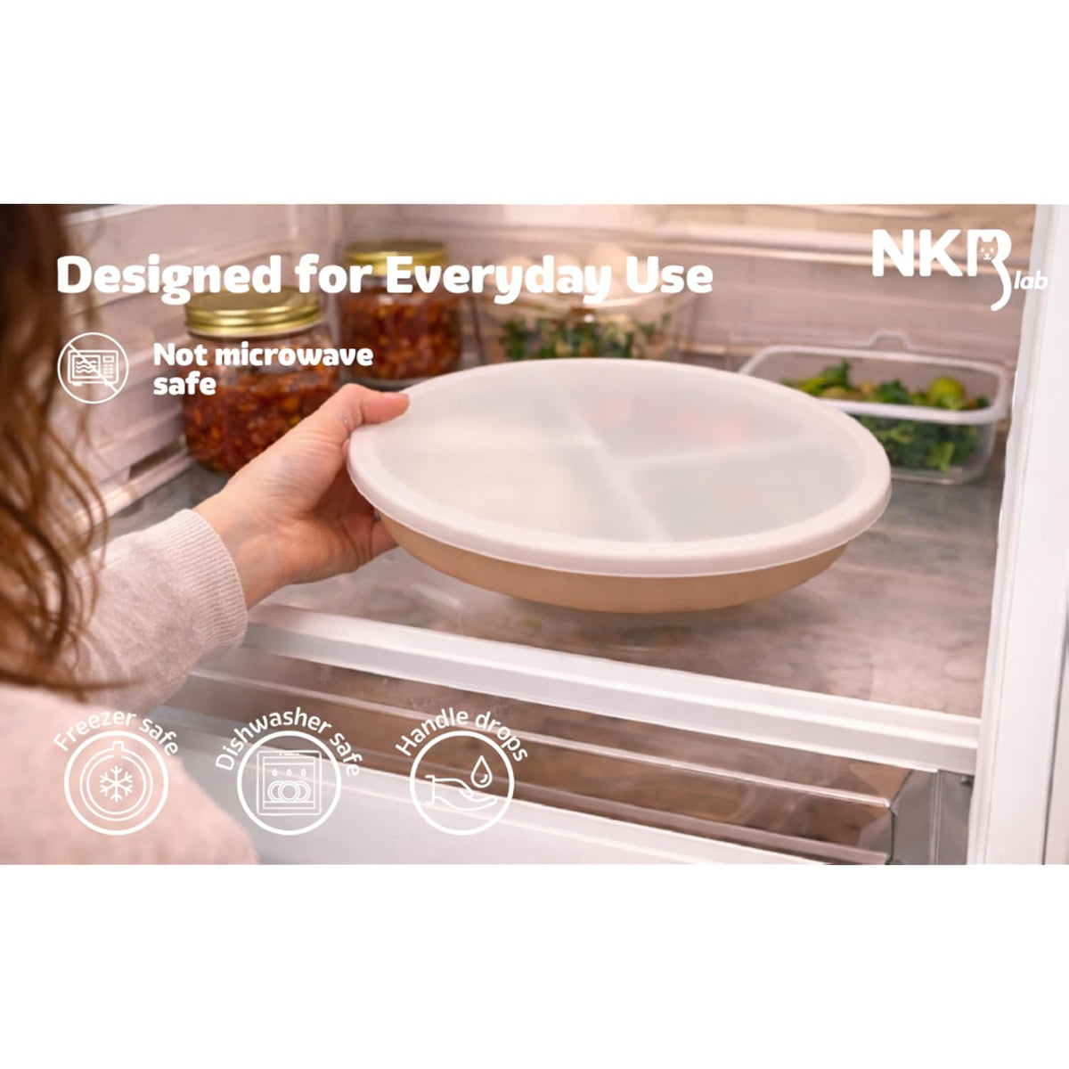 Stainless Steel Toddler Plates with Suction – 4 Pack