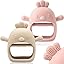 Baby Teething Toy Silicone Teething Mitten for Babies Over 3 Months