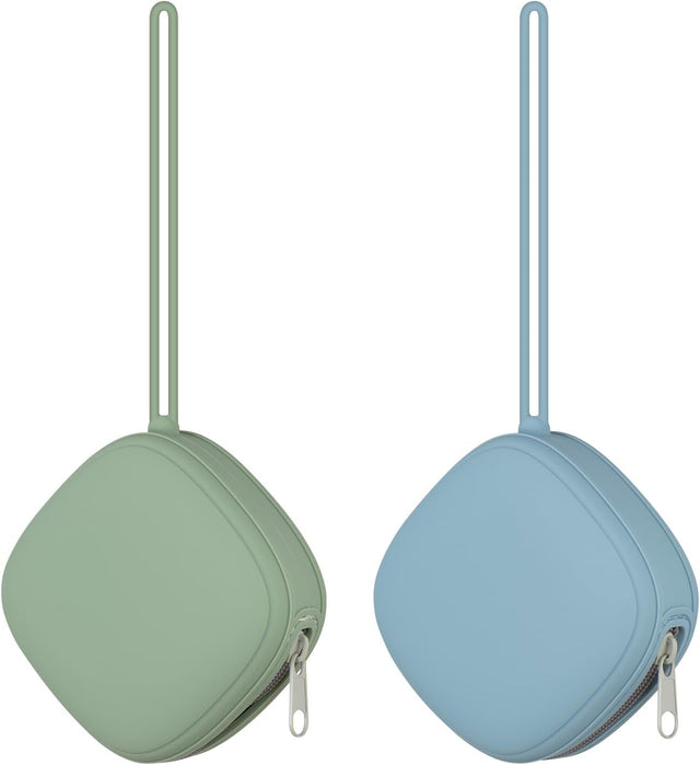 2 Pack Silicone Pacifier Holder Case for OEM wholesale orders