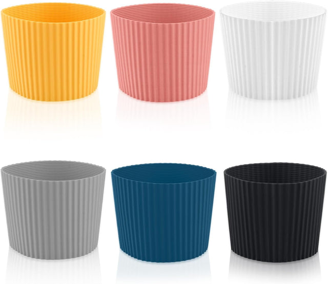 6 Pack Silicone Cup Sleeve Heat Resistant Coffee for OEM wholesale orders