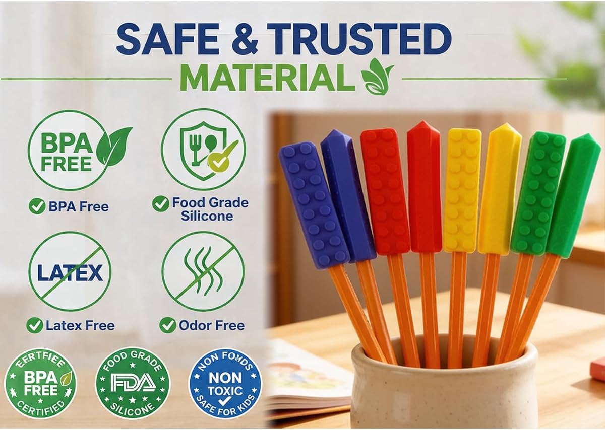 Chewable Pencil Toppers