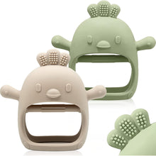 Baby Teething Toy Silicone Teething Mitten for Babies Over 3 Months