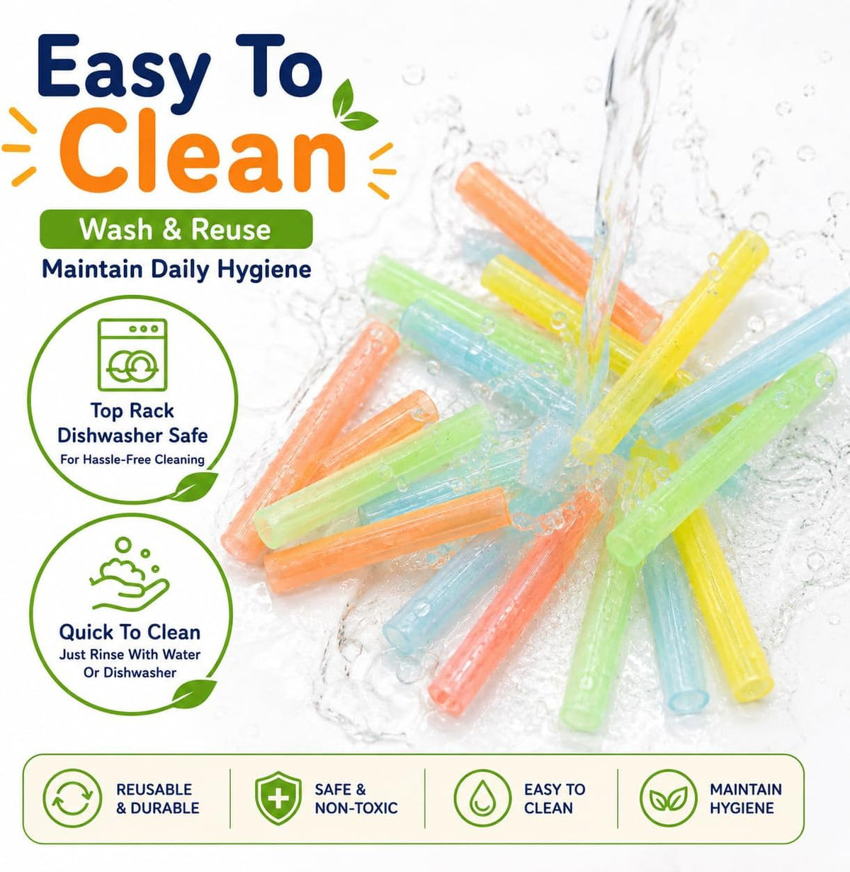 Silicone Chewable Pencil Toppers, 20 Pack,