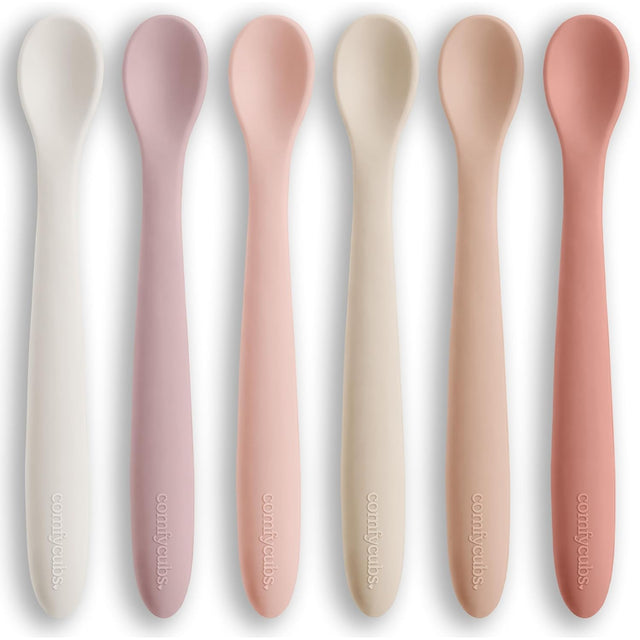 Comfy Cubs Silicone Baby Spoons Set 6-Pack for OEM wholesale orders