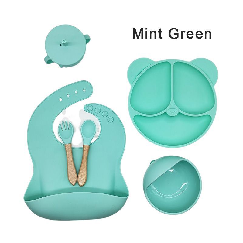 Silicone Dinner Plate Baby Tableware Set