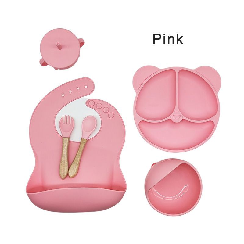 Silicone Dinner Plate Baby Tableware Set