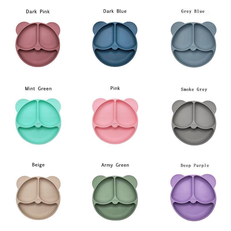 Silicone Dinner Plate Baby Tableware Set