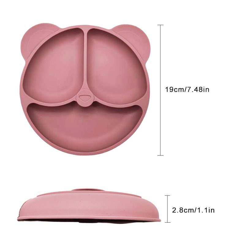Silicone Dinner Plate Baby Tableware Set