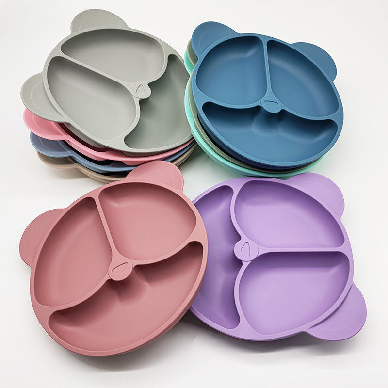 Silicone Dinner Plate Baby Tableware Set