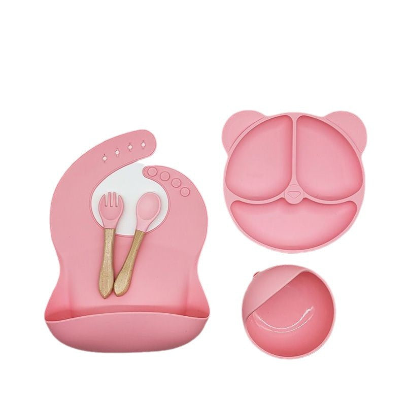 Silicone Dinner Plate Baby Tableware Set