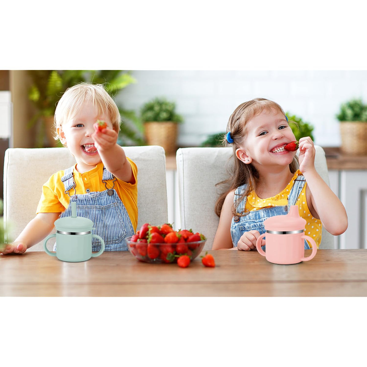Upgrade Stainless Steel Baby Sippy Cups