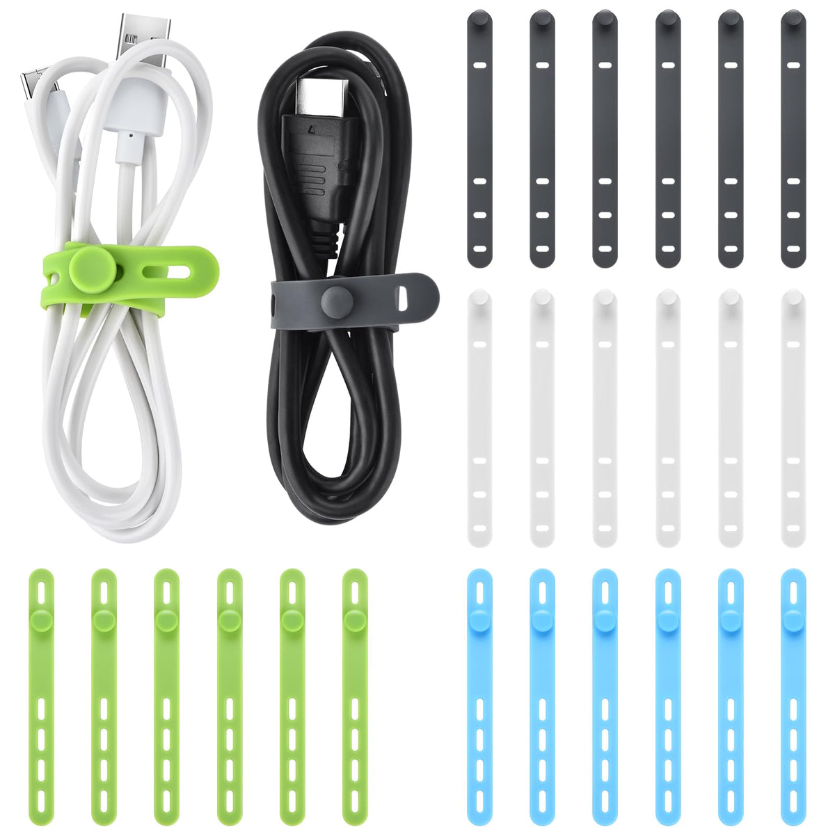 Reusable Silicone Cable Ties