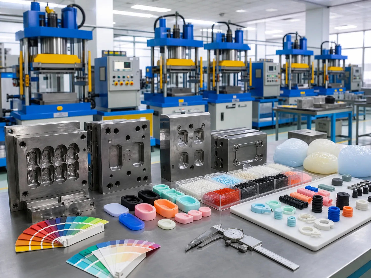 Silicone molding factory and quality inspection